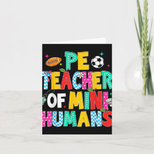 Pe Teacher Back To School Physical Education Gym M Card