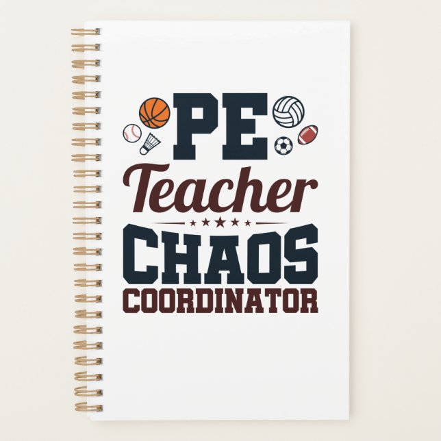 PE Teacher Chaos Coordinator Planner (Front)