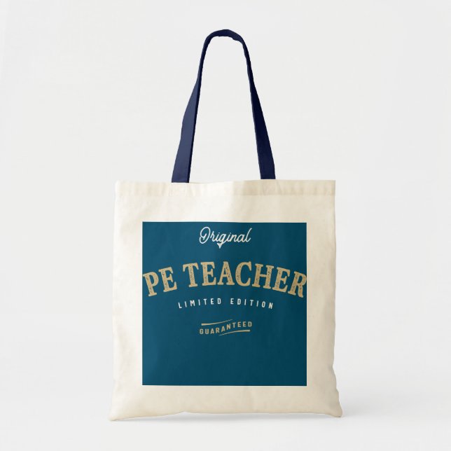 PE Teacher Funny Job Title Profession Birthday Tote Bag (Front)