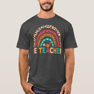 PE Teacher vintage rainbow Physical Education Teac T-Shirt