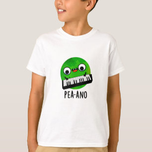Pea-ano Funny Music Veggie Pea Pun T-Shirt