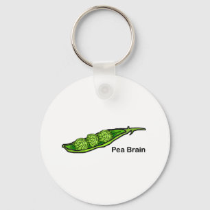 Pea Brain Keychain