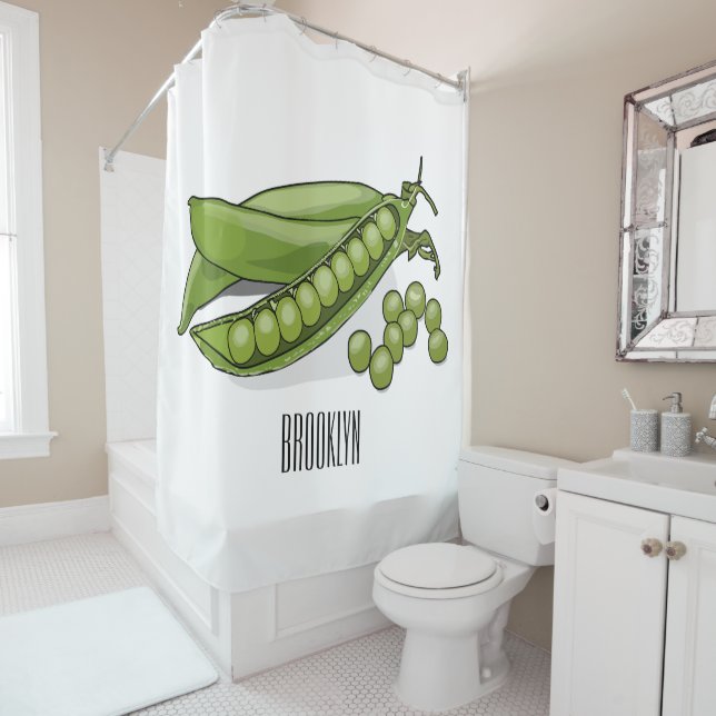 Pea cartoon illustration  (In Situ)