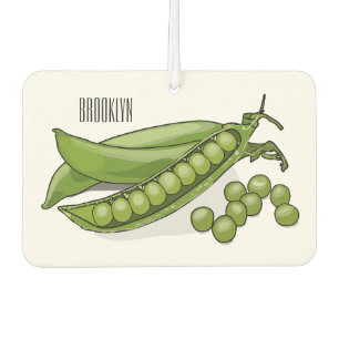 Pea cartoon illustration  air freshener