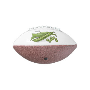Pea cartoon illustration football