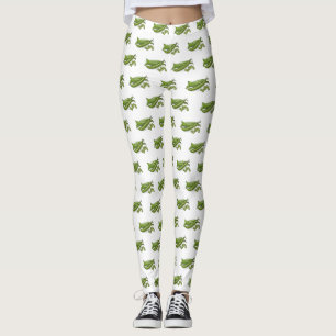 Pea cartoon illustration  leggings