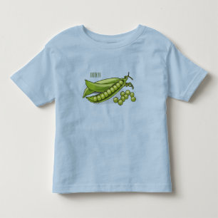 Pea cartoon illustration toddler t-shirt