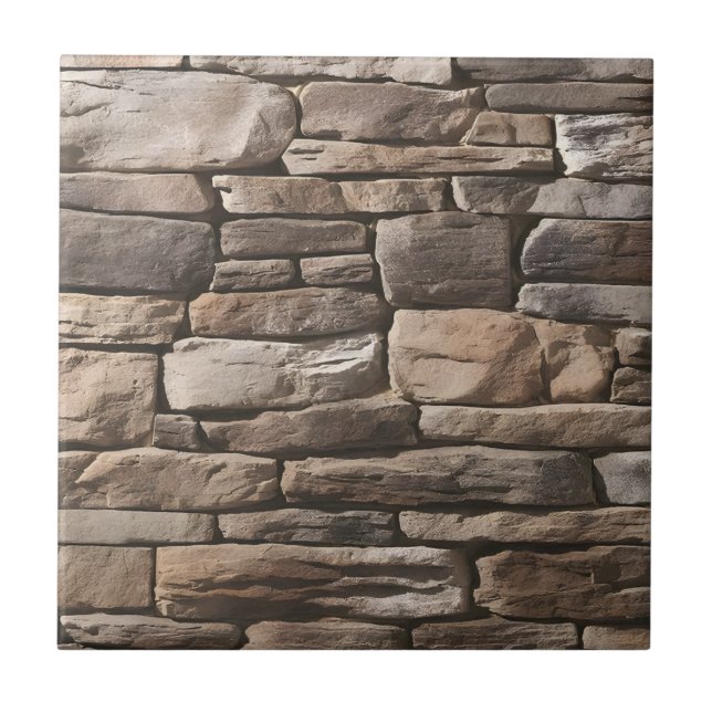 Pea gravel Basalt Tile classic (Front)