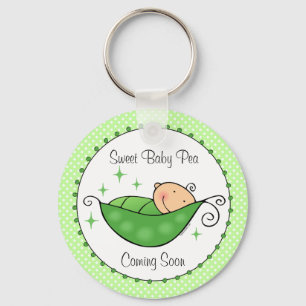 Pea In My Pod Personalized Keychain