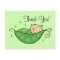 Pea In My Pod Thank You Postcard