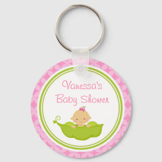 Pea in the Pod Baby Shower Custom Key Chain