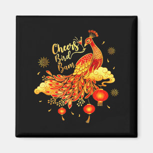 Pea Mahjong Cheers Bird Bam Chinese Mah Jong Game  Magnet