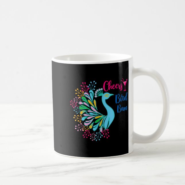 Pea Mahjong Cheers Bird Bam Chinese Mah Jong Wine  Coffee Mug (Right)