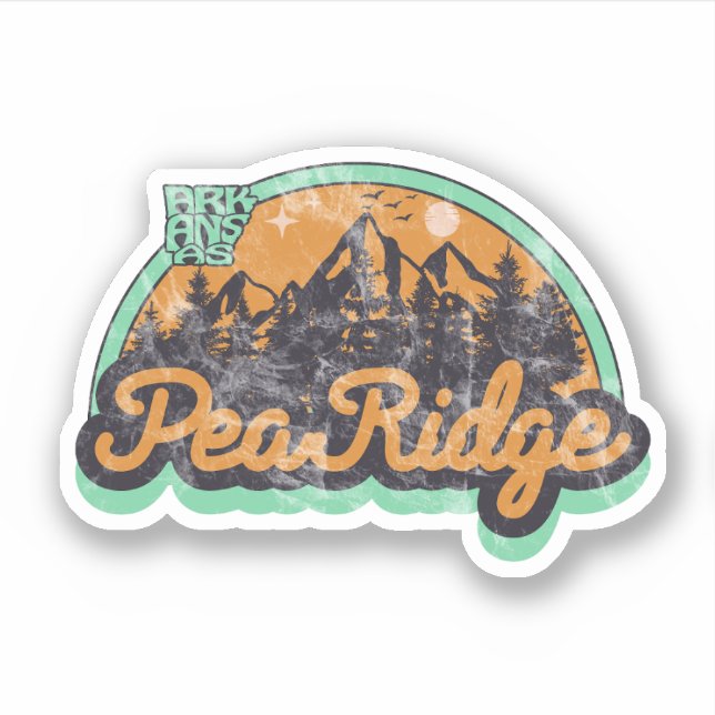 Pea Ridge, Arkansas  Sticker (Front)