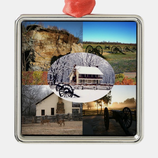 Pea Ridge National Military Park Metal Ornament (Front)