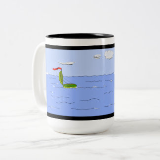 Pea-Voyage I Two-Tone Coffee Mug