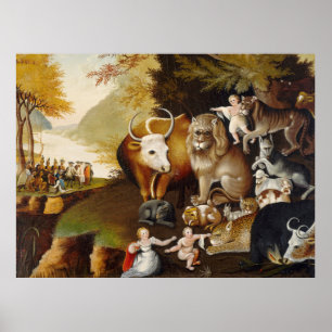 Peacable Kingdom Fine Art Painting Print Artwork
