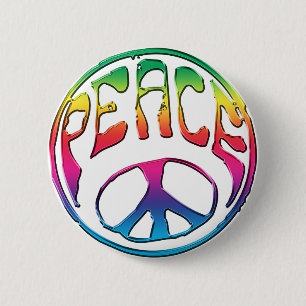 Peace-01 2 Inch Round Button