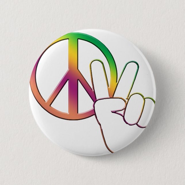 Peace-02 2 Inch Round Button (Front)