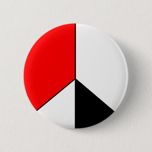 PEACE 09 2 INCH ROUND BUTTON