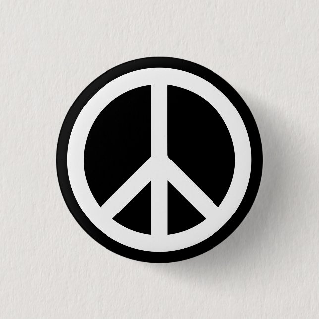 Peace 1 Inch Round Button (Front)