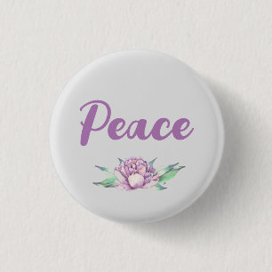 peace  1 inch round button
