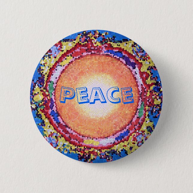 Peace 2 Inch Round Button (Front)