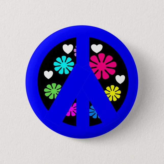 Peace 2 Inch Round Button (Front)
