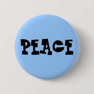 PEACE 2 INCH ROUND BUTTON