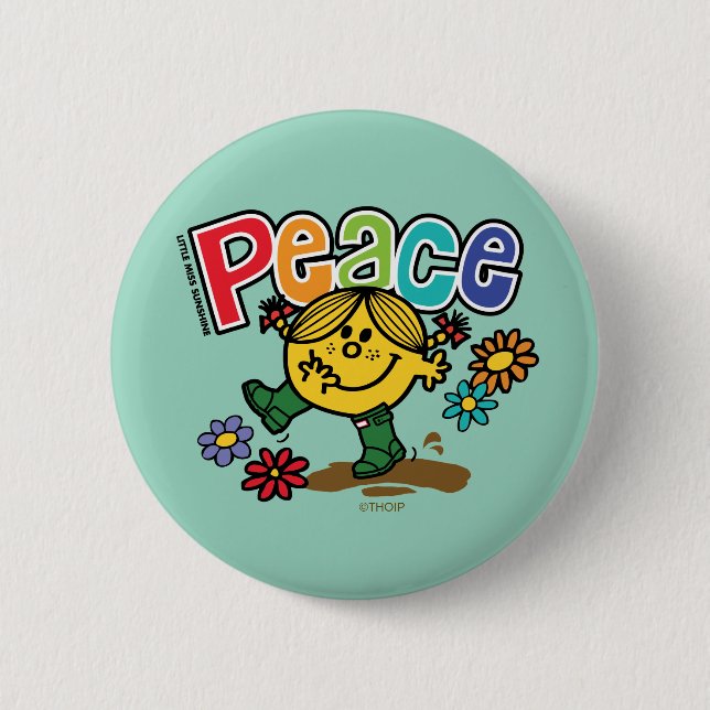 Peace 2 Inch Round Button (Front)