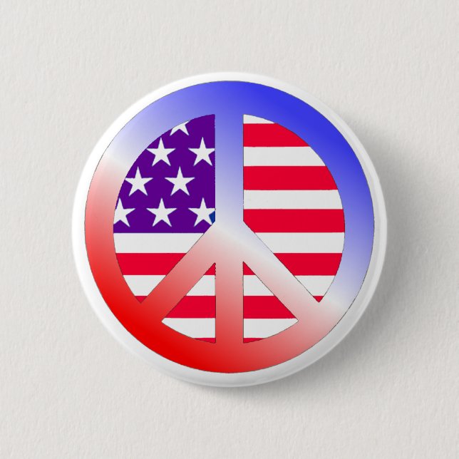 PEACE 2 INCH ROUND BUTTON (Front)