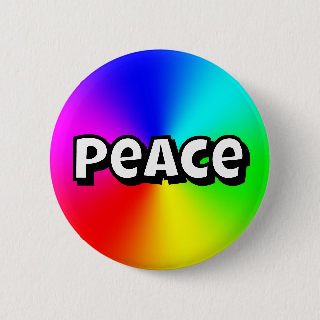 Peace 2 Inch Round Button (Front)