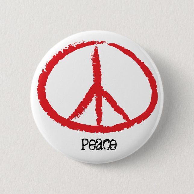 peace 2 inch round button (Front)