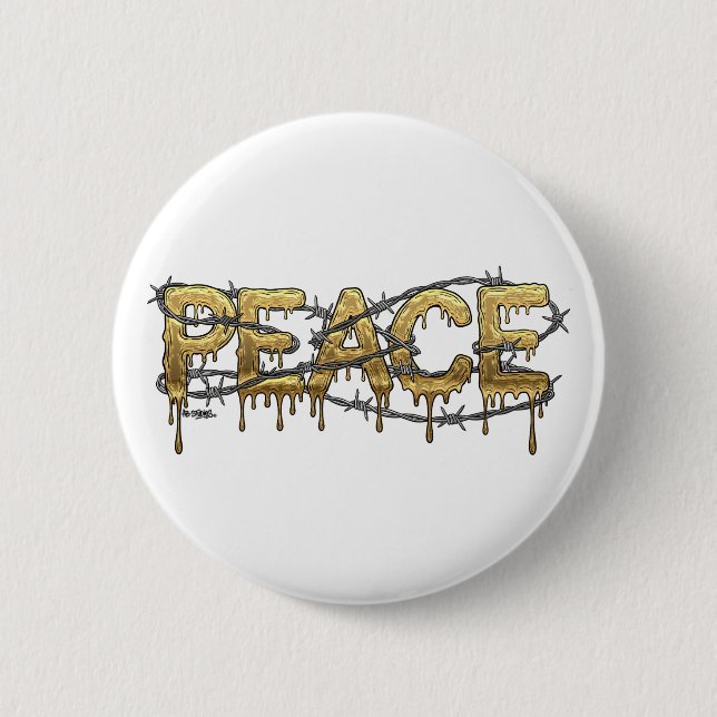 Peace 2 Inch Round Button (Front)