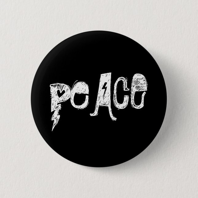 Peace 2 Inch Round Button (Front)