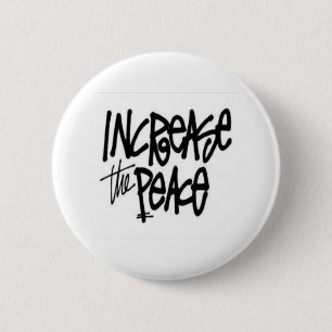 PEACE 2 INCH ROUND BUTTON