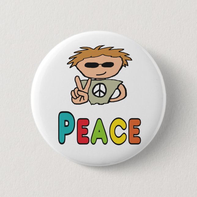 Peace 2 Inch Round Button (Front)