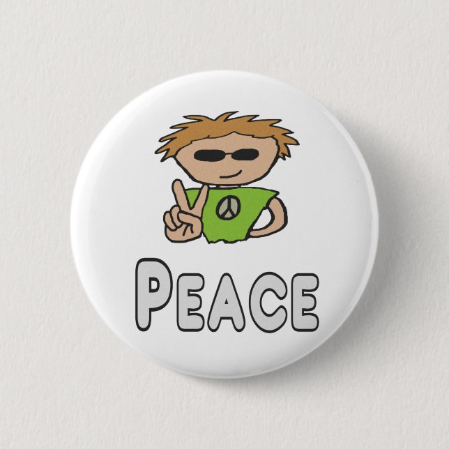 Peace 2 Inch Round Button (Front)