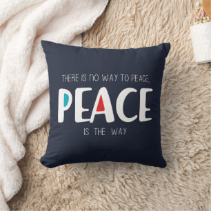 Peace 2 throw pillow