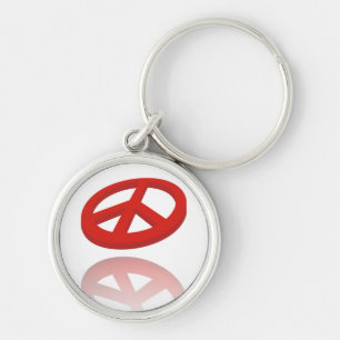 Peace 3D / reflexion Keychain