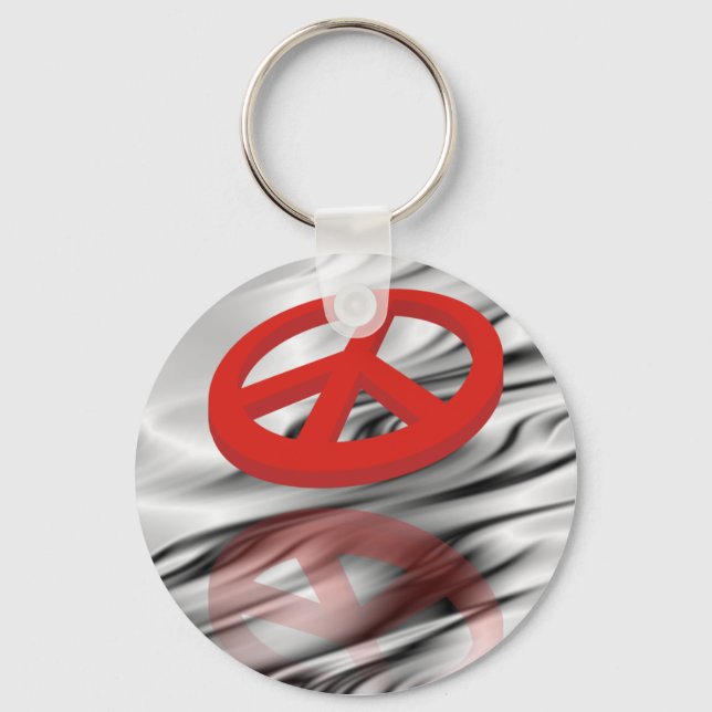 Peace 3D / reflexion Keychain (Front)