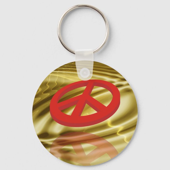 Peace 3D / reflexion Keychain (Front)