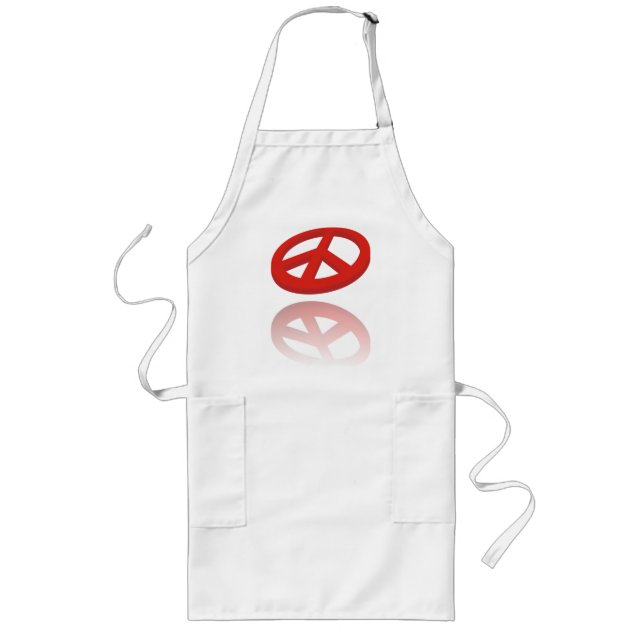 Peace 3D / reflexion Long Apron (Front)