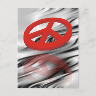 Peace 3D / reflexion Postcard