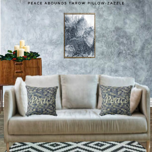 Peace Abounds Throw Pillow
