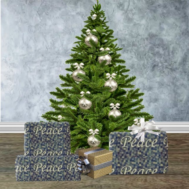 Peace Abounds Wrapping Paper (Peace Abounds in this elegant-looking wrapping paper, which perfectly sets the Christmas mood!)