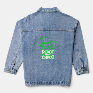 Peace Above Chaos Denim Jacket