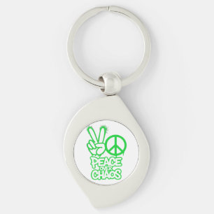 Peace Above Chaos Keychain