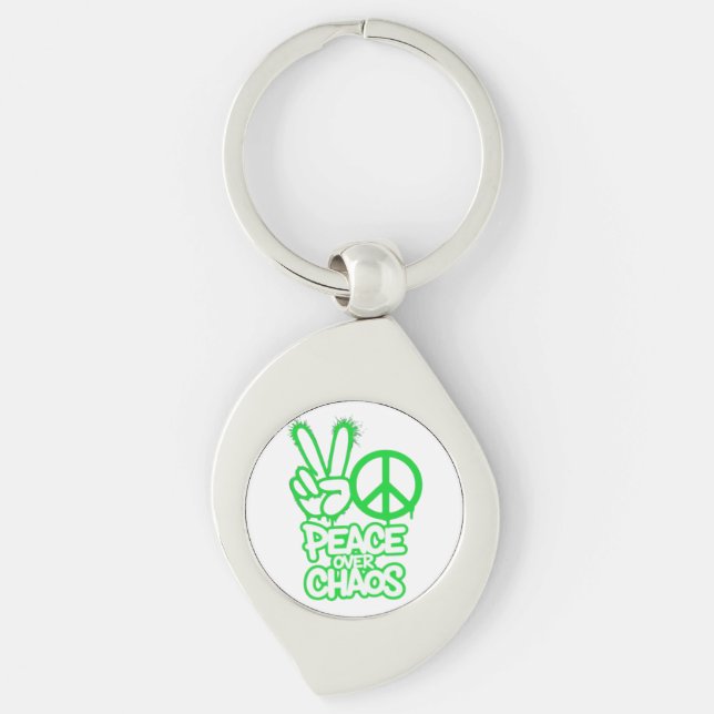 Peace Above Chaos Keychain (Front)