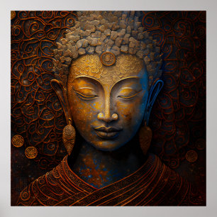 PEACE ACCORD   MEDITATION PORTRAIT POSTER